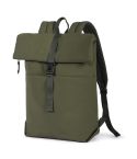 Ruksak za laptop s rolo zatvaranjem od 75D poliestera, maslinasto zelena, Q24386OL