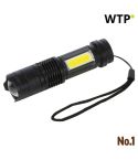 Wiederaufladbare Taschenlampe Aarhus, Schwarz, EG385203