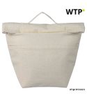 Recycelte Baumwolle (220 g/m²) Rolltop Kühltasche Faith, Beige, 1172252-013999999