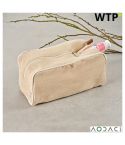 Rio Trousse da toilette in juta da 260 gsm con zip, naturale, ATB005-160