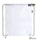 RPET drawstring bag, white, V8169-02
