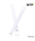 RPET inflatable sticks, 2 pcs, white, V2125-02
