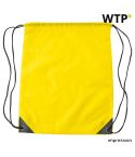 RPET polyester (190T) drawstring backpack Enrique, yellow, 9261-006999999