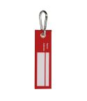 Luggage tag in polyester and metal, S26177