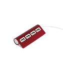 4-Ports USB connector in aluminum and plastic, S26223