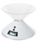 Plastic kitchen scales, white, S26225