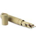 Box of 12 colourful wooden pencils, natural, S26400