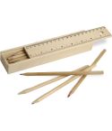 Set aus 12 bunten Buntstiften, natürlich, S26401
