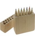 Scatola da 12 matite colorate in legno, naturale, S26409