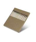 Scatola da 12 matite colorate in legno, naturale, S26428