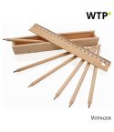 Set scolastico, astuccio, marrone, V7832-17
