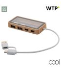 SeeHub, transparent USB hub, natural, AP864036