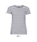 SOLS MILES WOMEN - majica s prugama i okruglim izrezom, EGSO01399