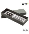 Station, pen set, silver, AP852011