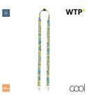 Subyard 15 Double Safe, lanyard personalizzato in sublimazione, white, AP718360