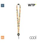 Subyard YoYo A Safe, lanyard personalizzato in sublimazione, white, AP718363