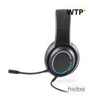 Thorne Headset RGB, ABS gaming headphones with 2m cable, microphone and RGB LED lights, black, 97135-103