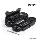 Set alata za motocikle 21 el., 4 LED svjetiljka, crno, V9718-03