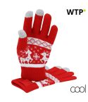 Ulven, Christmas touch screen gloves, red, AP735463-05