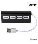 USB-Hub 2.0, Schwarz, V3790-03