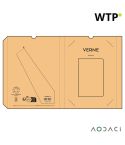 Verne zvezek A5 z premazom iz bombažnega krpe, 80gsm reciklirani, 196 strani, bela, ANT002-116