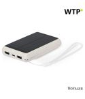 Power bank od pšenične slame 5000 mAh, solarni punjač, mješoviti, V1353-00