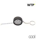 Wheel, keyring with tape measure, black, AP810315