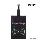 Adattatore per telefono con ricarica wireless, nero, V3948-03