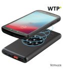 Brezžični power bank 10000 mAh Mauro Conti s sesalnimi skodelicami, brezžični polnilec 10W | Stef, črna, V4833-03