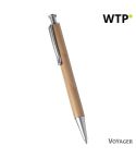 Penna a sfera in legno, marrone, V1047-17