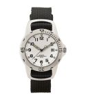 Customizable analog watch in metal and nylon, X25365