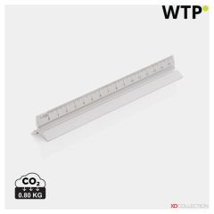 15 cm aluminijasta trikotna ravnila, srebrna, XDP165.142