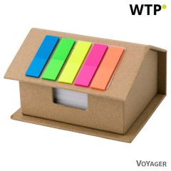 Držalo za zapiske v obliki hiše, zvezek, samolepilni listki, V2776