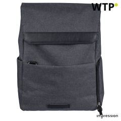 600D polyester canvas 15 inch laptop backpack Dennis, black, 1171779-001999999