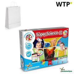 6 v 1 Super znanstveni komplet II, izobraževalni komplet, dobavljen s kraft papirnato darilno vrečko (100 g/m²), bela, 35816-106