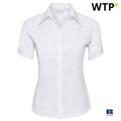 Blusa da donna Russell senza stiro a maniche corte, EGJZ957F