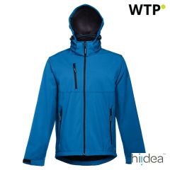 Herren Softshelljacke mit abnehmbarer Kapuze und abgerundetem Rückenabschluss, 30180