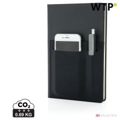 A5 Deluxe notebook with smart pockets, black, XDP773.011