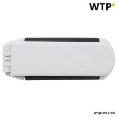 ABS hair brush with mirror Meghan, white, 1503-002999999