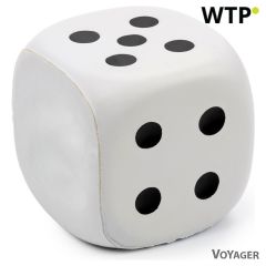 Anti stress dice, white, V2557-02