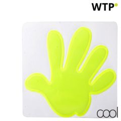 Astana, odsevna nalepka, roka, yellow, AP811402