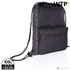 AWARE™ RPET odsevni nahrbtnik s potegom, črna, XDP762.591