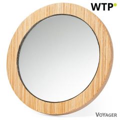 Bambusno žepno ogledalo, bež, V8381-18