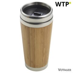 Bambusova termo skodelica 400 ml, bež, V0773-18