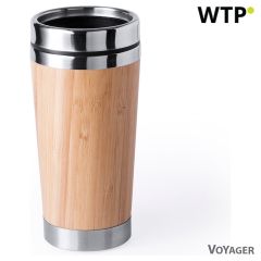 Bambusov termo lonček 500 ml, rjava, V0694-16