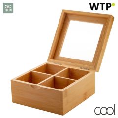 Bancha, scatola per tè in bambù, natural, AP800472