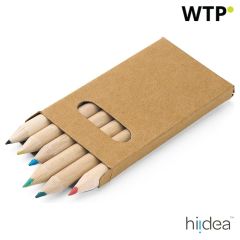 BIRD, Škatla za svinčnike s 6 barvnimi svinčniki, naravna, 91750-160