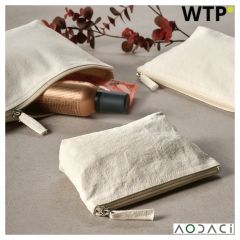 Cairo S. Torbica za osebno higieno 1,1L 320 gsm rCotton s zadrgo, naravna, ATB008-150