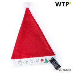 Božična kapa za barvanje, voščenke, rdeča, V7160-05