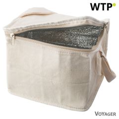 Bombažna juta hladilna torba, bež, V4890-25